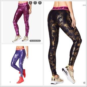 Zumba Wear Shiny Leggings -Never Stop Dancing Women's